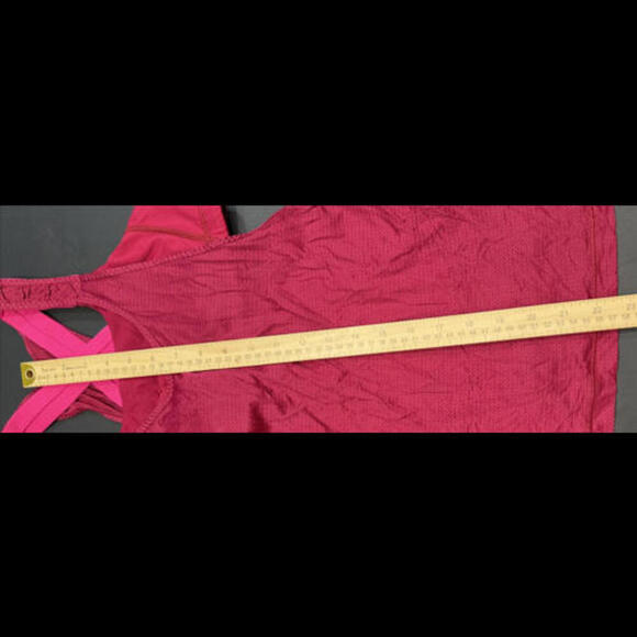 Lululemon Tank Top Bra Red Pink Luxury Designer Athletic Lounge Preppy 6 - Picture 7 of 15